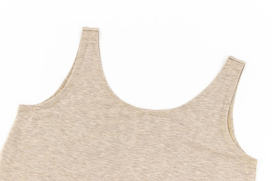 Load image into Gallery viewer, Women&amp;#39;s Basics Bamboo Cotton Tank Top - Warm Taupe - Nest Designs
