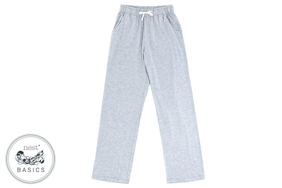 Load image into Gallery viewer, Women&amp;#39;s Basics Bamboo Cotton Pants - Grey Dawn - Nest Designs
