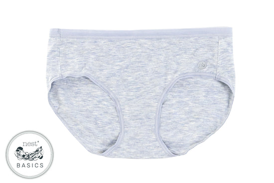 Women's Basics Underwear (Bamboo Cotton, 2 Pack) - Grey Dawn and Charc –  Nest Designs