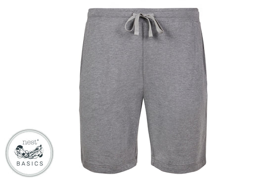 Load image into Gallery viewer, Men&amp;#39;s Basics Bamboo Cotton Shorts - Charcoal - Nest Designs

