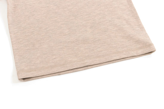 Basics Winter Mock Neck Long Sleeve Shirt (Tanboocel) - Warm Taupe