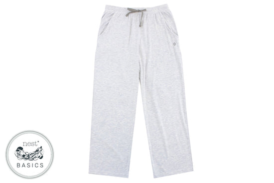 Women's Basics Bamboo Cotton Capri Pants - Grey Dawn - Nest Designs