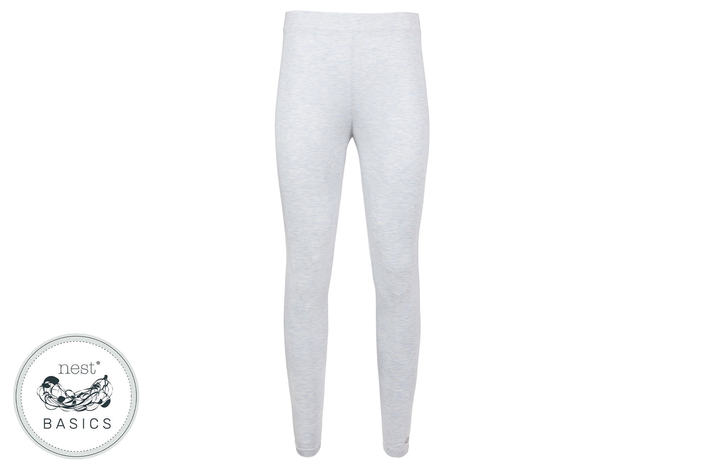 Load image into Gallery viewer, Women&amp;#39;s Basics Bamboo Cotton Leggings - Grey Dawn - Nest Designs
