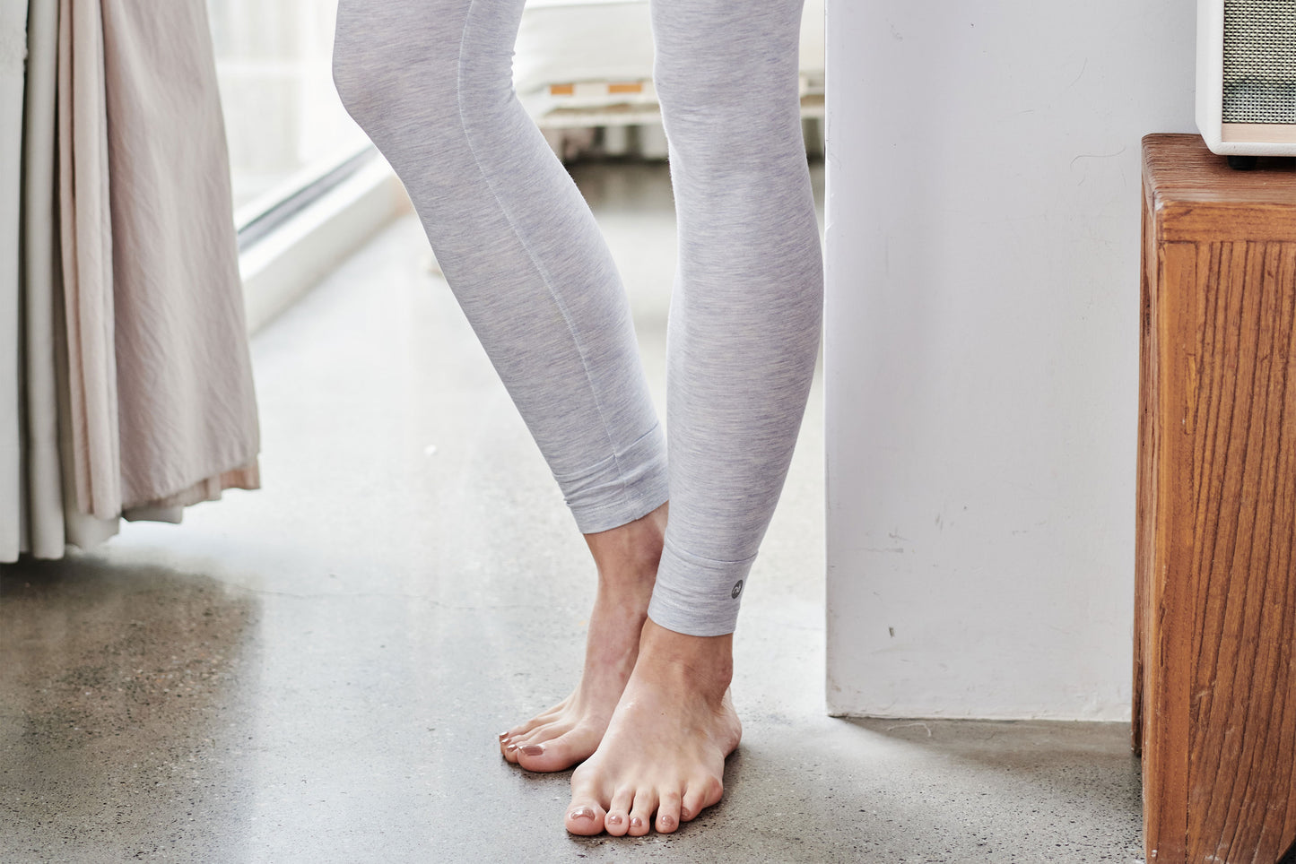 Women's Basics Leggings (Bamboo Cotton) - Grey Dawn – Nest Designs
