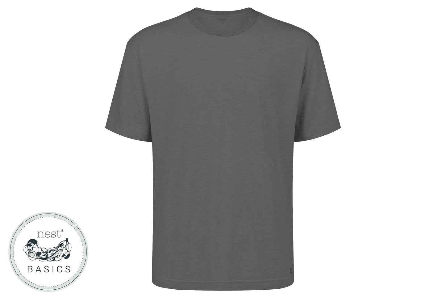 Load image into Gallery viewer, Men&amp;#39;s Basics Bamboo Cotton T-Shirt - Charcoal - Nest Designs
