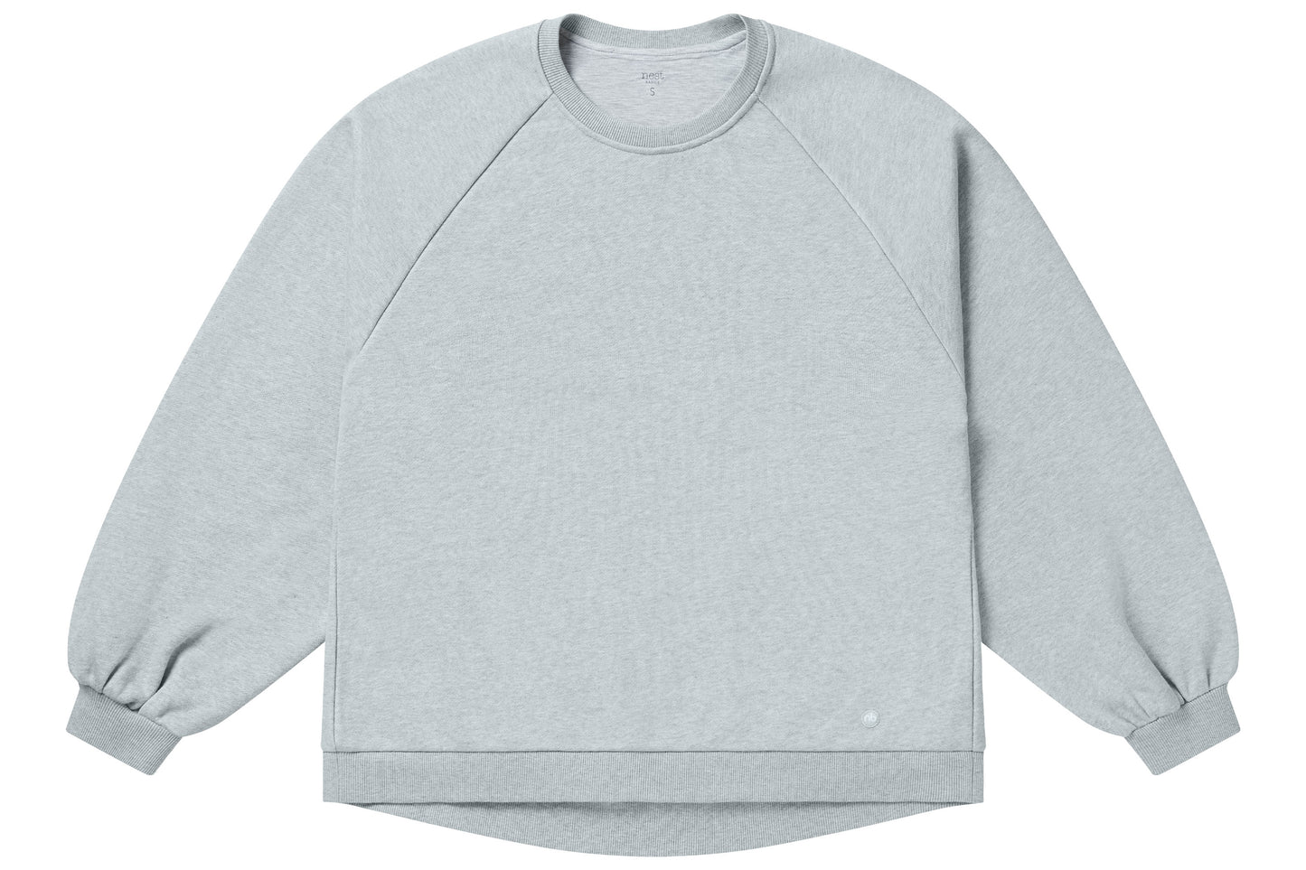 Light Grey Sweatshirt Women's - Oversize