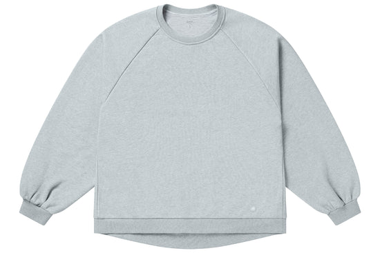 Women's Basics Oversized Sweatshirt (Organic Terry) - Cloudburst Light