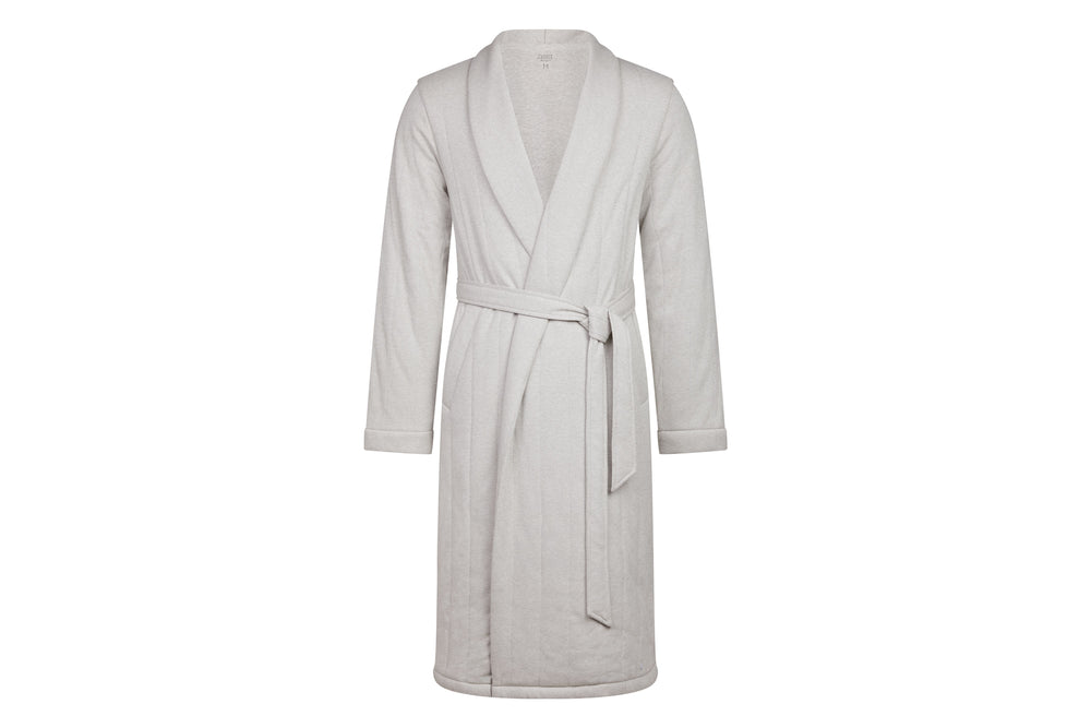 
            
                Load image into Gallery viewer, Adult Basics Quilted Bath Robe (Organic Cotton)
            
        