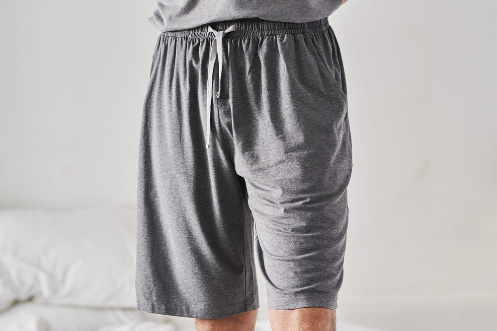 Men's Basics Bamboo Cotton Shorts - Charcoal - Nest Designs