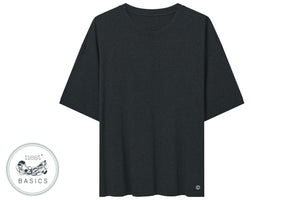 Unisex Basics Bamboo Cotton Short Sleeve T-Shirt - Black
