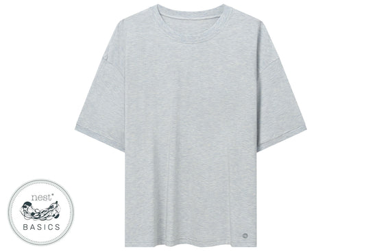 Load image into Gallery viewer, Unisex Basics Short Sleeve T-Shirt (Bamboo Cotton) - Grey Dawn
