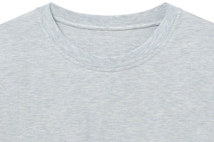 Unisex Basics Bamboo Cotton Short Sleeve T-Shirt - Grey Dawn