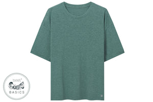 
            
                Load image into Gallery viewer, Unisex Basics Bamboo Cotton Short Sleeve T-Shirt - Misty Moss
            
        