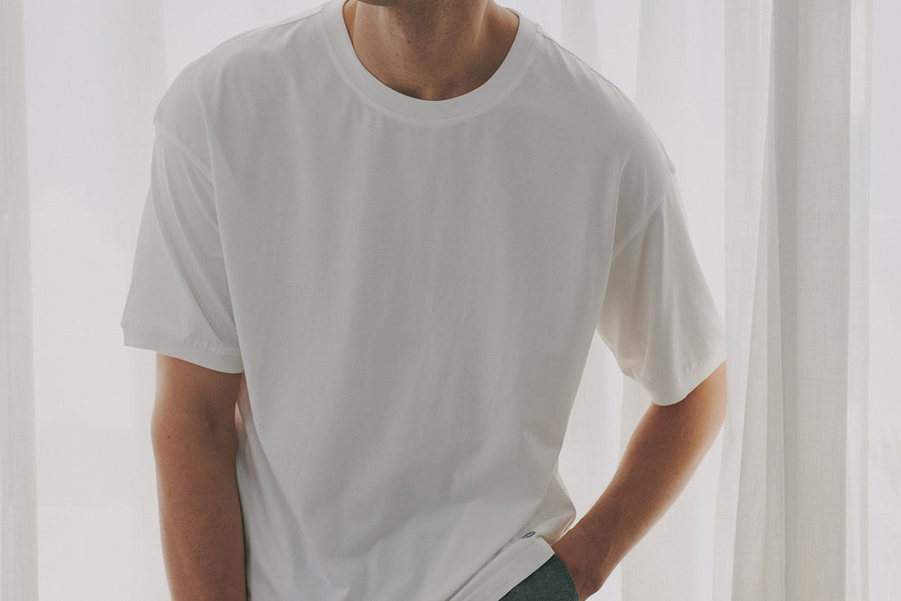 
            
                Load image into Gallery viewer, Unisex Basics Bamboo Cotton Short Sleeve T-Shirt - White
            
        
