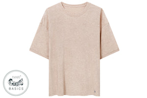 Unisex Basics Bamboo Cotton Short Sleeve T-Shirt - Warm Taupe