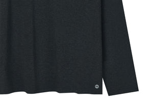 Unisex Basics Bamboo Cotton Long Sleeve Shirt - Black