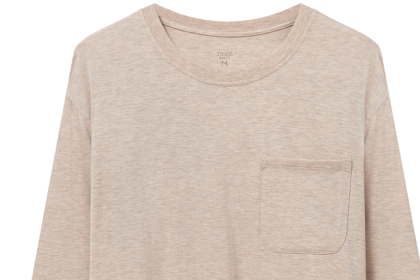 Unisex Basics Long Sleeve Shirt (Bamboo Cotton) - Warm Taupe