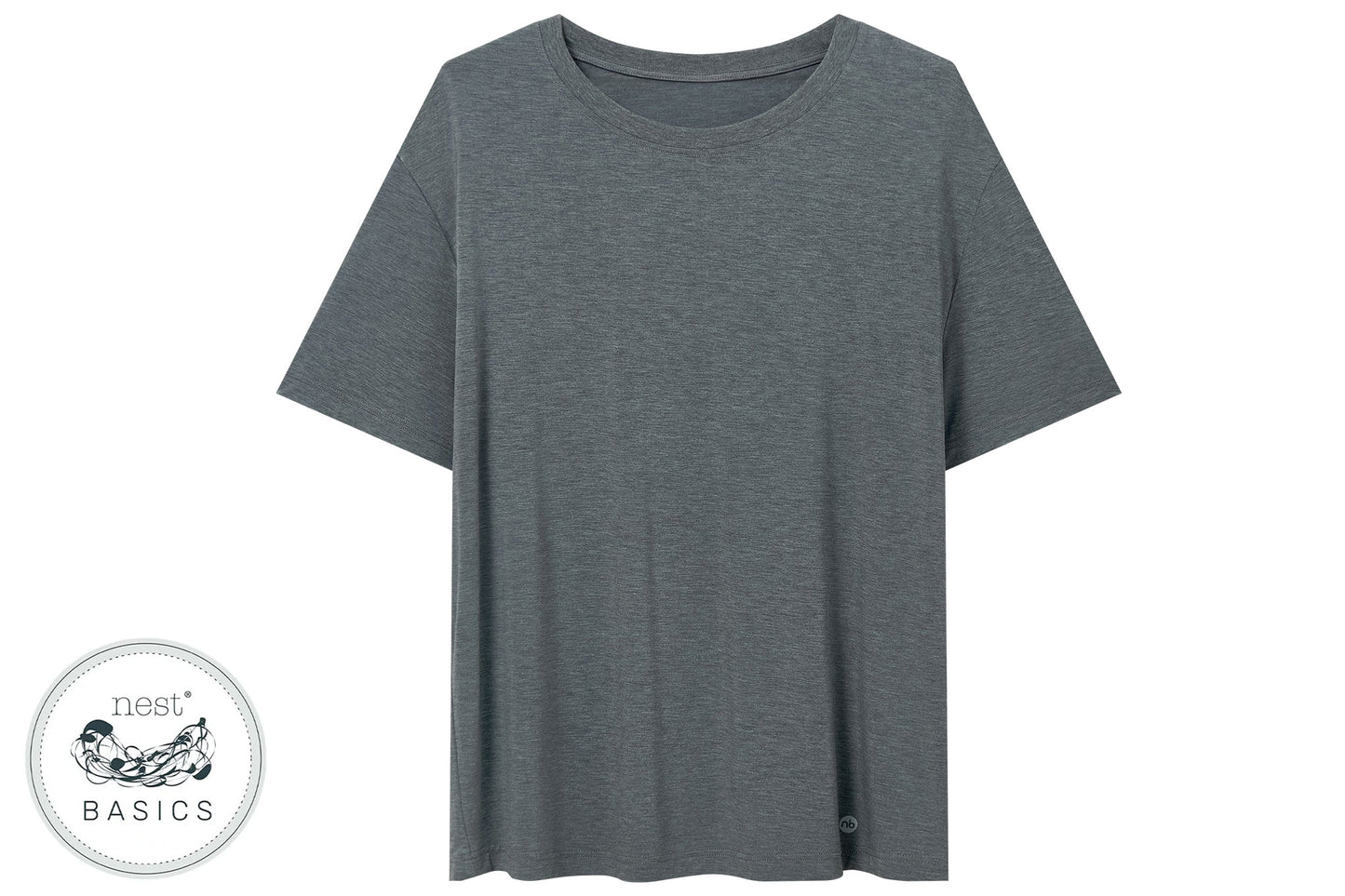Unisex Basics Short Sleeve T-shirt (Bamboo Spandex) - Charcoal