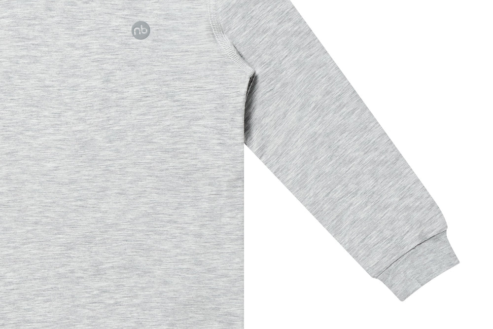 
            
                Load image into Gallery viewer, Basics Bamboo Spandex Long Sleeve Shirt - Grey Dusk
            
        