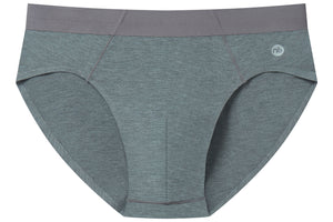 
            
                Load image into Gallery viewer, Men&amp;#39;s Basics Bamboo Spandex Briefs (2 Pack) - Charcoal And Grey Dusk
            
        