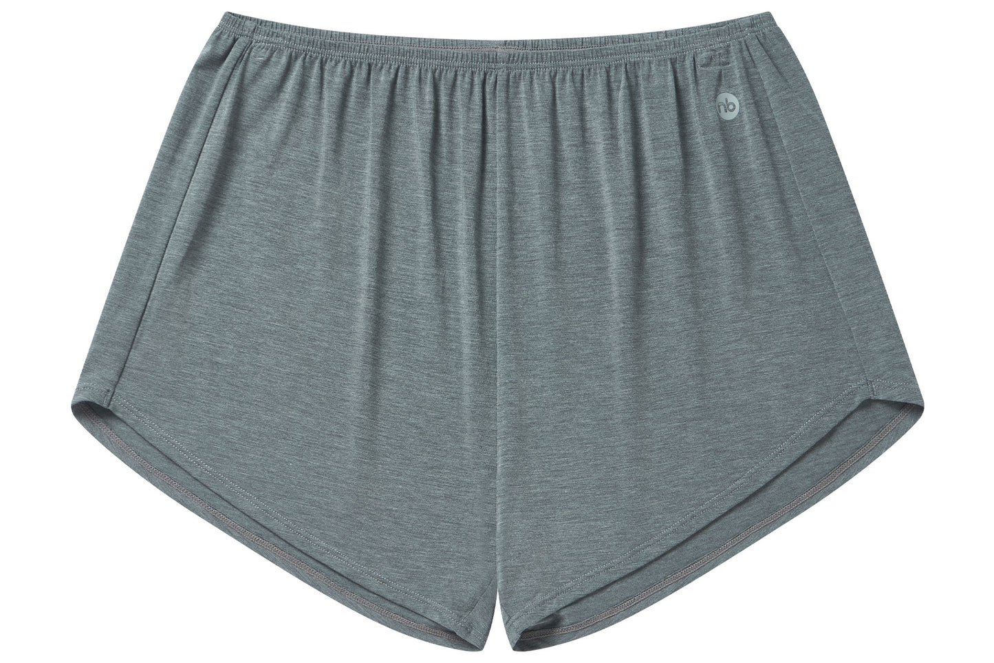 Women's Basics Boxer Briefs (Bamboo Spandex, 2 Pack) - Charcoal And Grey Dusk
