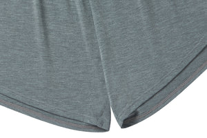 Women's Basics Bamboo Spandex Boxer Briefs (2 Pack) - Charcoal And Grey Dusk