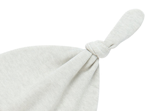 Basics Knotted Baby Hat (Organic Cotton)  - Light Grey