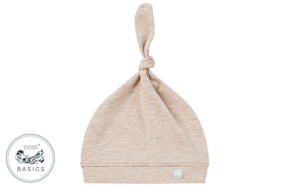Basics Baby Knotted Hat (Bamboo) - Warm Taupe
