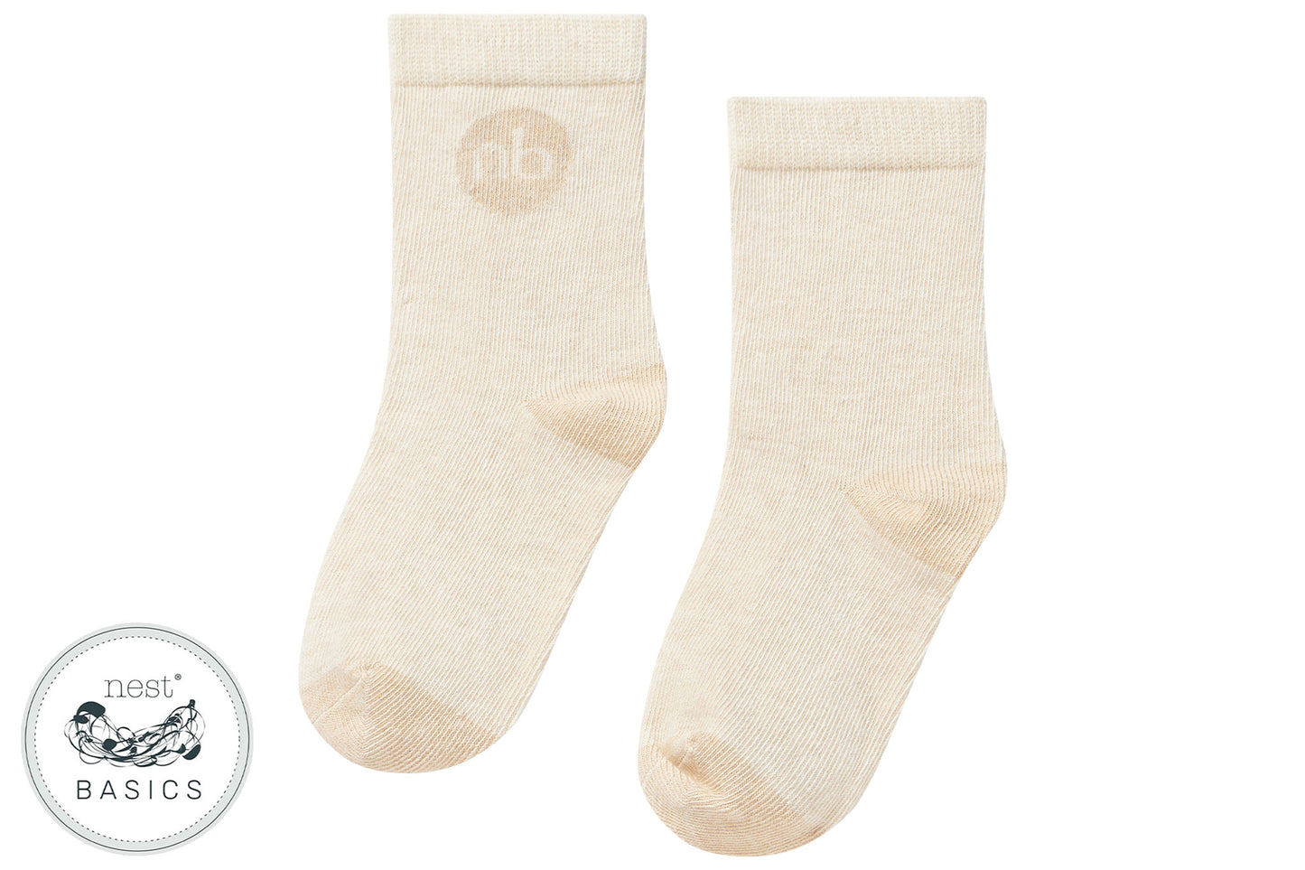 Load image into Gallery viewer, Basics Socks (Organic Cotton) - Almond

