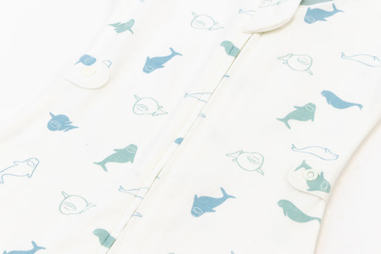 Load image into Gallery viewer, Startle Stop Sleep Bag 0.5 TOG (Organic Cotton) - Baby Beluga
