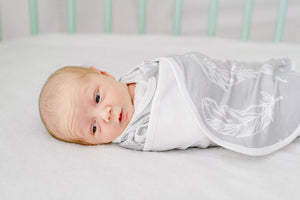 
            
                Load image into Gallery viewer, Swaddle Sleep Bag 0.25 TOG (Bamboo Jersey) - Feather Grey
            
        
