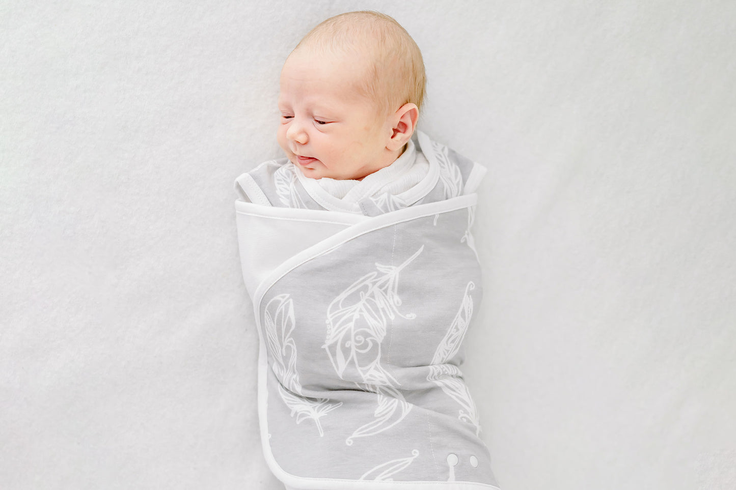 Load image into Gallery viewer, Swaddle Sleep Bag 0.25 TOG (Bamboo Jersey) - Feather Grey
