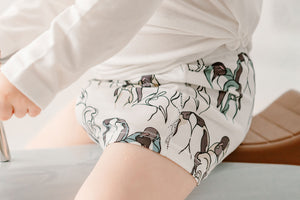 Boys Boxer Briefs Underwear (Bamboo, 2 Pack) - Penguins