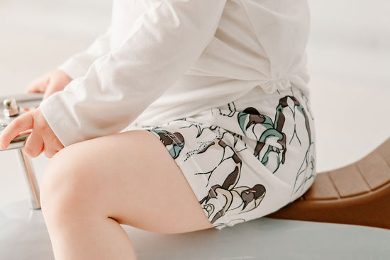 Girls Boy Short Underwear (Bamboo, 2 Pack) - Penguins