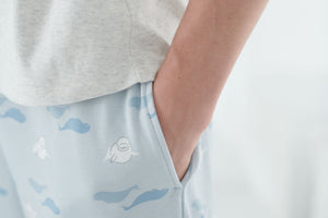 
            
                Load image into Gallery viewer, Men&amp;#39;s Organic Cotton Long Sleeve Pocket Tee PJ Set - Beluga Boogie
            
        
