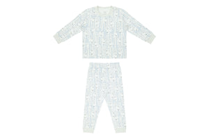 
            
                Load image into Gallery viewer, Organic Cotton Two-Piece Long Sleeve PJ Set - Hide N Hoot
            
        