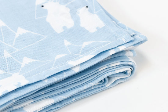 Load image into Gallery viewer, Swaddle Blankie (Bamboo, Single) - Snowy Peaks
