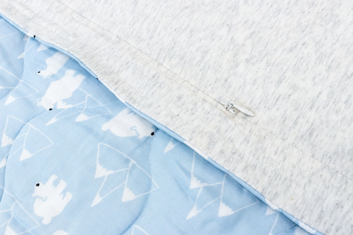 Load image into Gallery viewer, Duvet Cover (Bamboo, Crib) - Snowy Peaks
