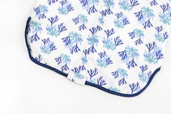 Bamboo Pima Sleeveless Sleep Bag 0.6 TOG - Blue Reef - Nest Designs