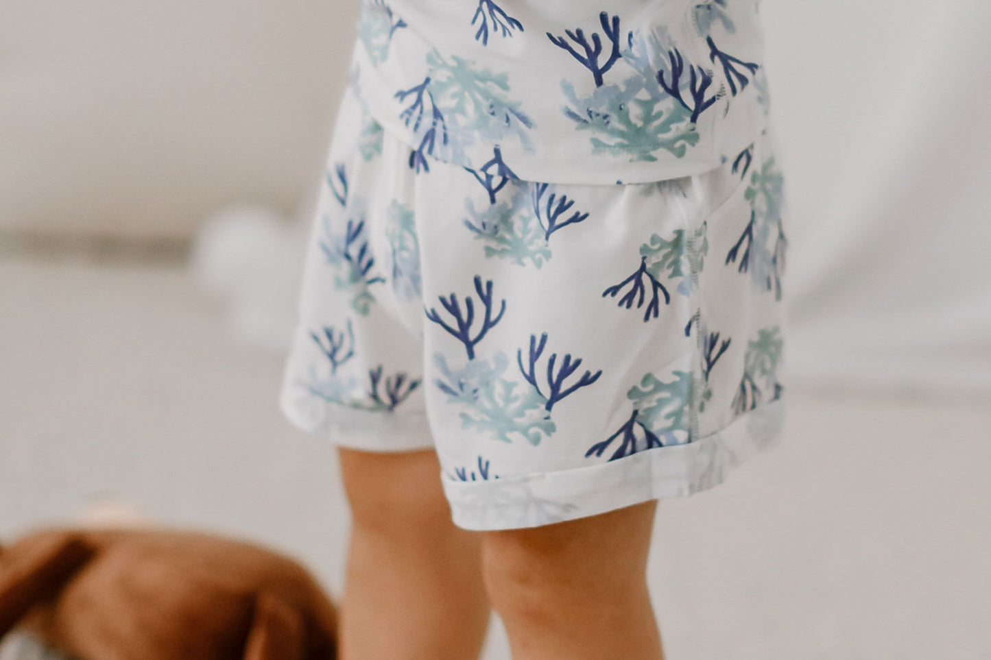 Load image into Gallery viewer, Bamboo Jersey Shorts - Blue Reef - Nest Designs
