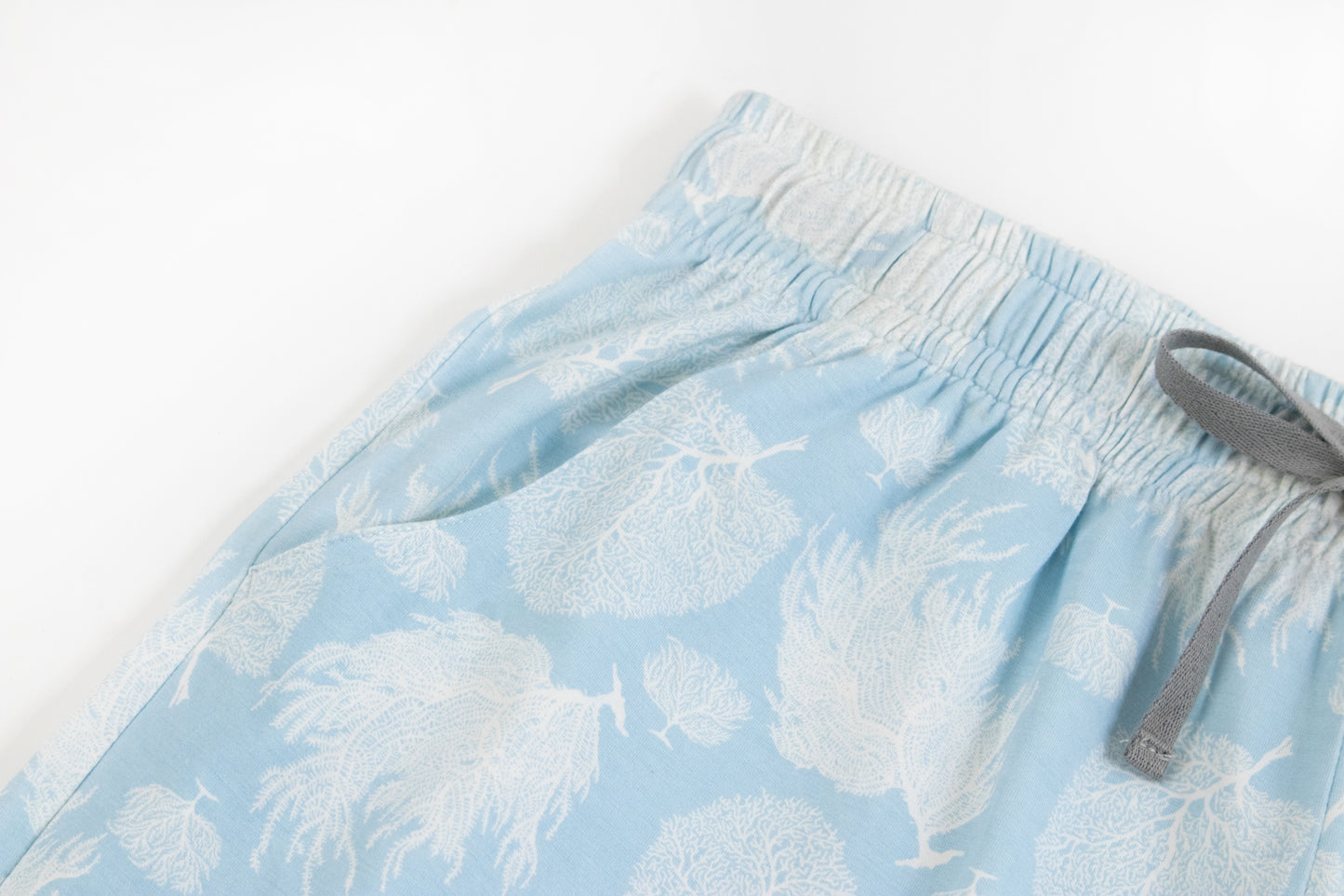 Women's Bamboo Jersey Short Sleeve PJ Set - Sea Fan - Nest Designs