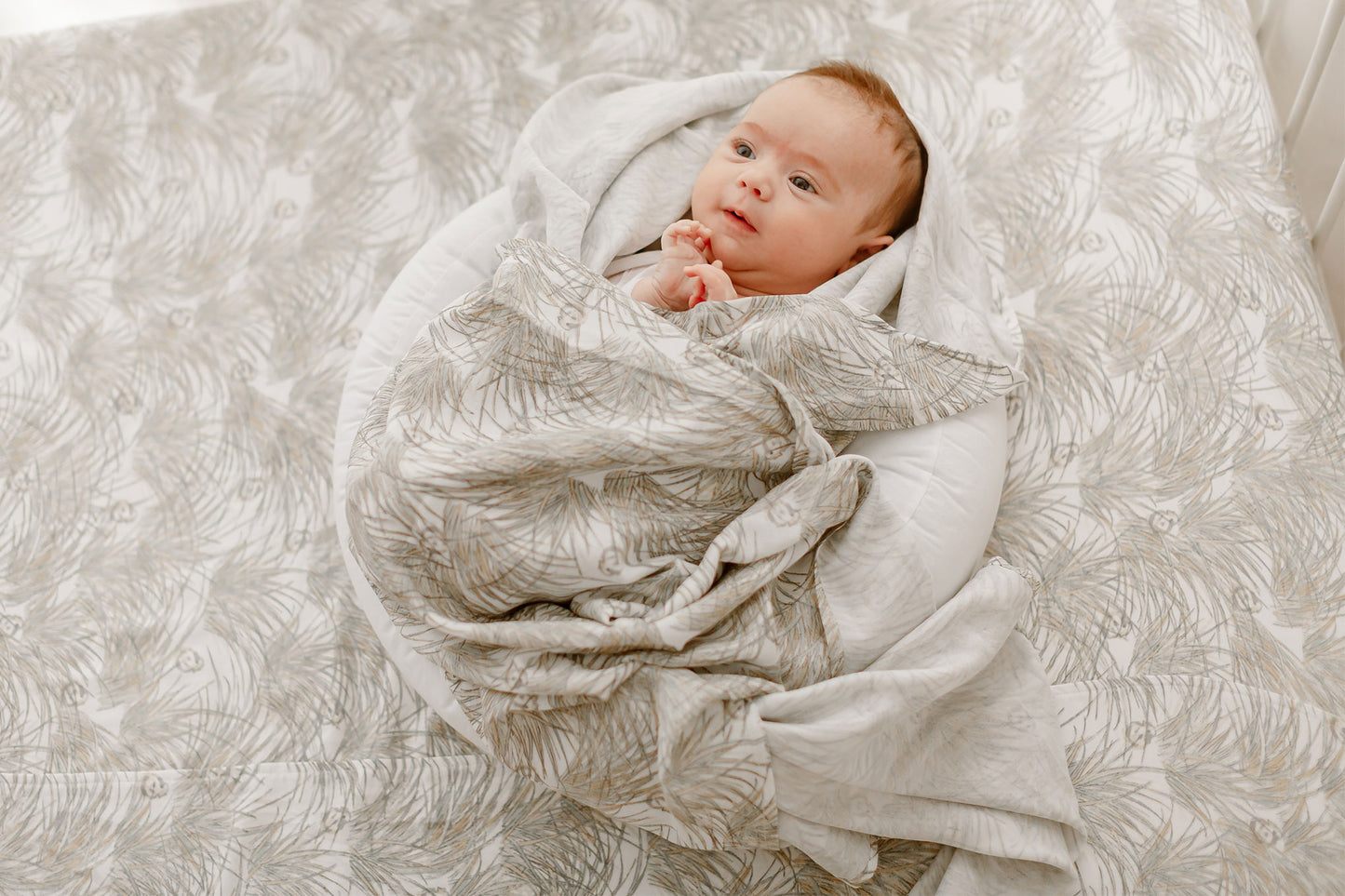 Bamboo Swaddle Blankie (Single) - Seagulls & Seagrass - Nest Designs