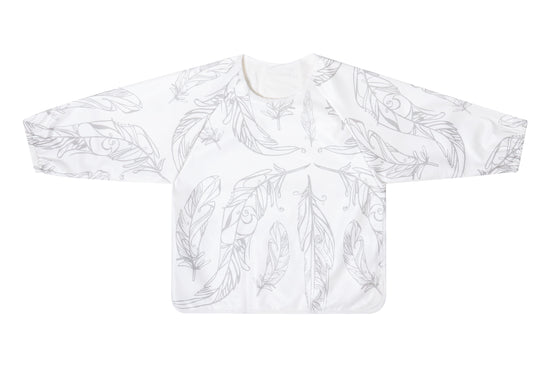 Load image into Gallery viewer, Poly Long Sleeve Bib Cover (Recycled)  - Feather White
