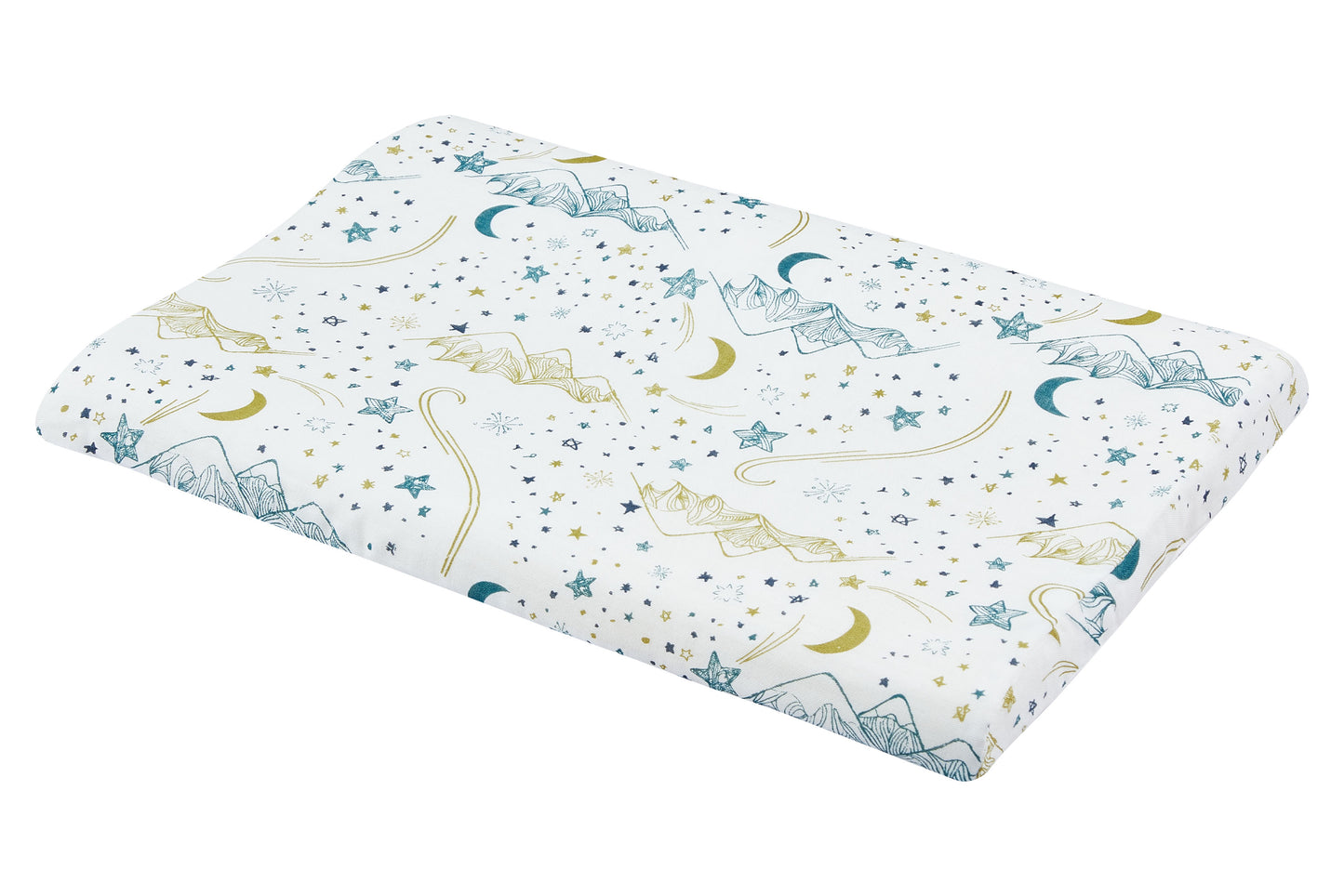 Bamboo Toddler Pillow with Pillowcase (Small) - Stars White - Nest Designs