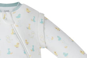 Organic Cotton Long Sleeve Sleep Bag 1.0 TOG - Rubber Ducks