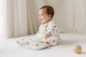 
            
                Load image into Gallery viewer, Organic Cotton Long Sleeve Sleep Bag 1.0 TOG - The Lion &amp;amp; The Mouse
            
        
