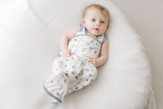 Swaddle Sleep Bag 0.25 TOG (Bamboo Cotton Jersey) - The Town Mouse & The Country Mouse