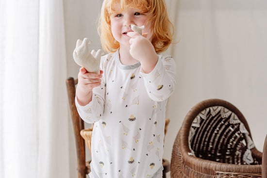 Load image into Gallery viewer, Long Sleeve Onesie (Bamboo) - The Goose &amp;amp; The Golden Egg
