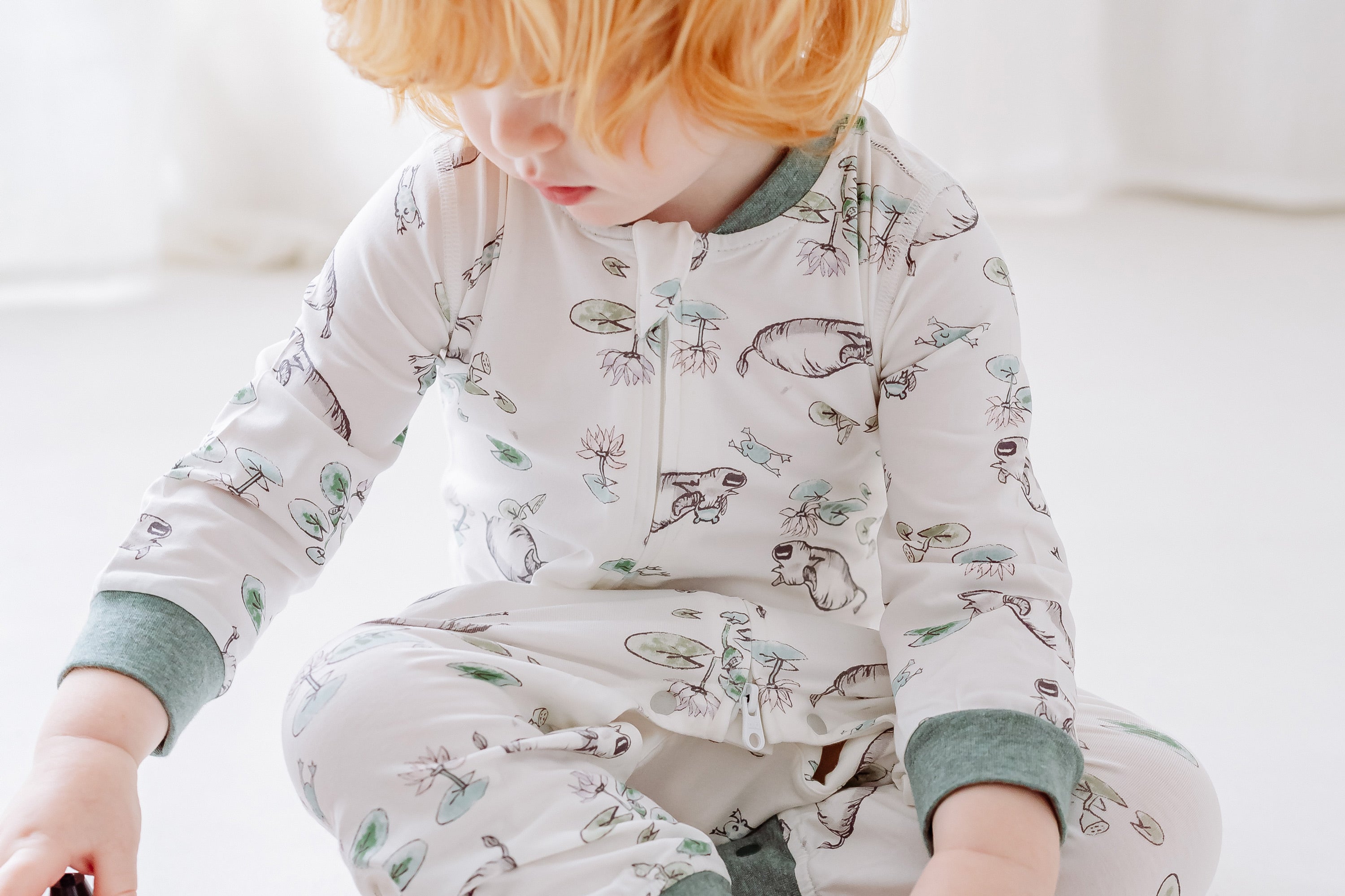Bamboo Long Sleeve Romper - The Frog & The Ox