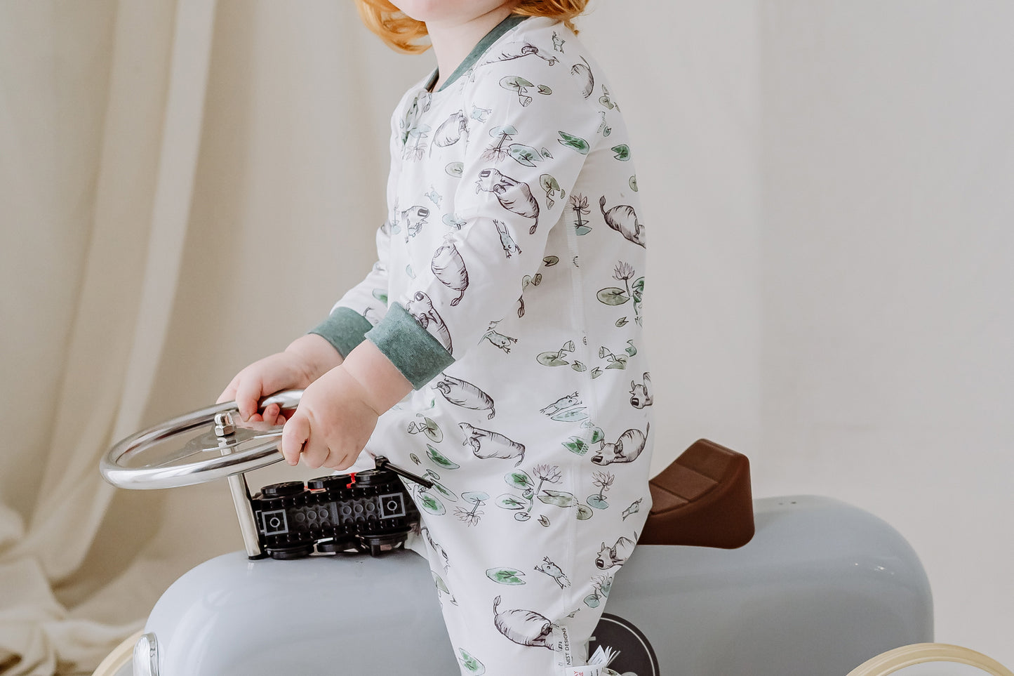 Long Sleeve Romper (Bamboo) - The Frog & The Ox